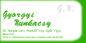 gyorgyi munkacsy business card